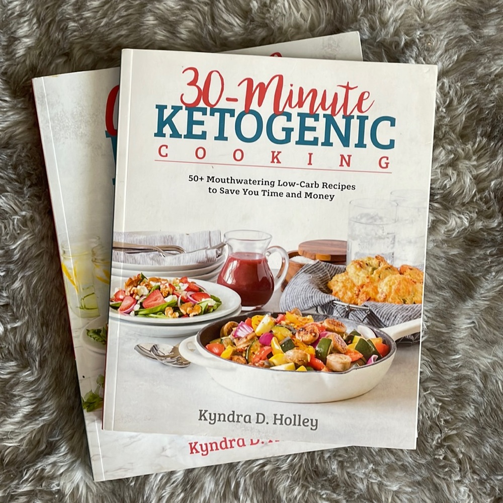 30-Minute Ketogenic Cooking and Craveable Keto Cookbooks by Kyndra D. Holley.
